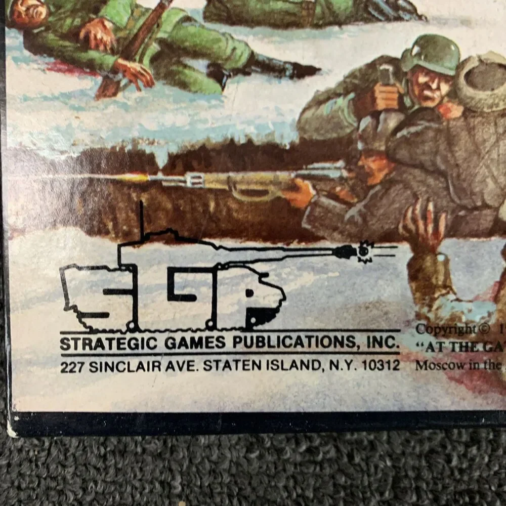 AT THE GATES OF MOSCOW 1941 BY SGP VINTAGE APPLE II COMPUTER GAME